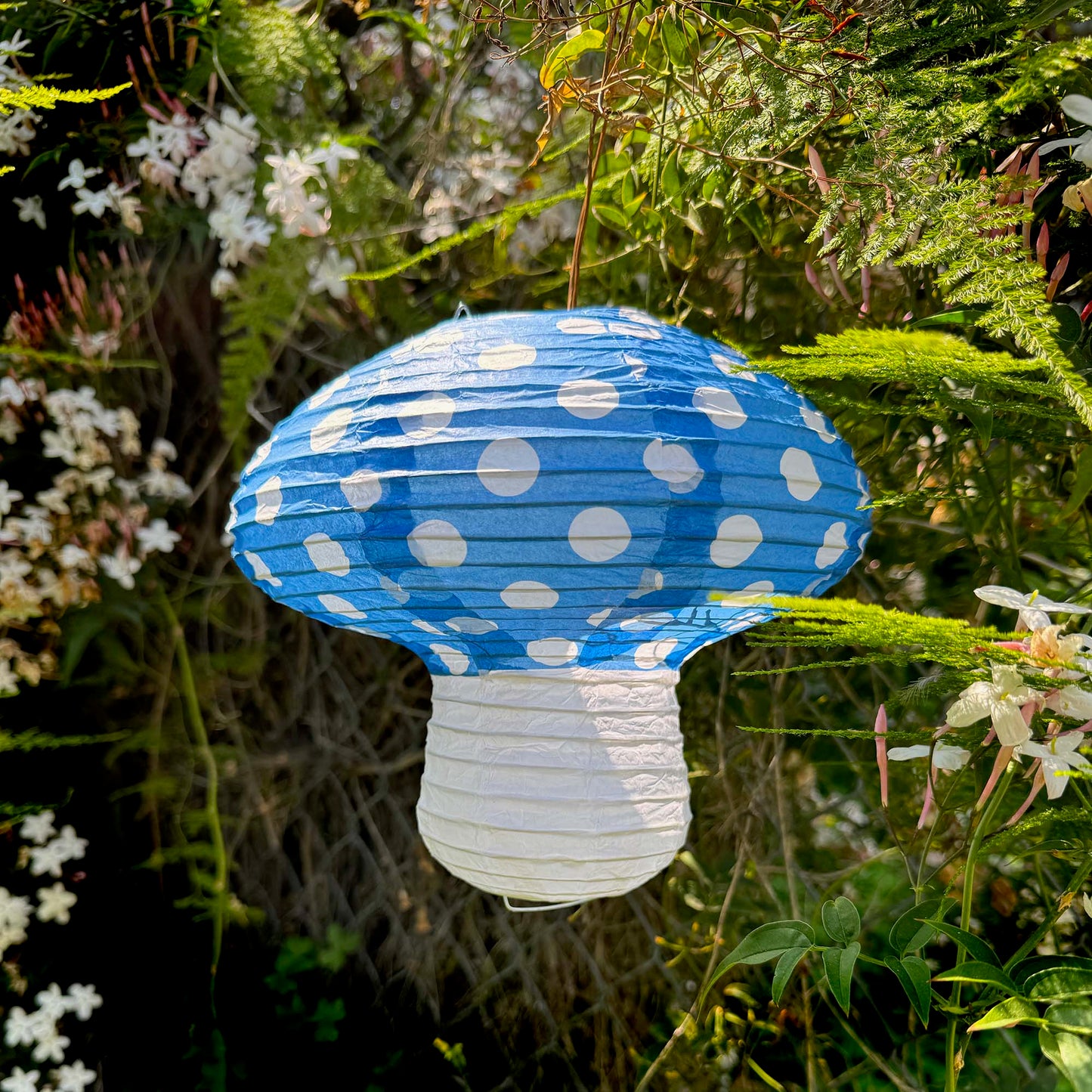 Mushroom Paper Lantern, Hanging Paper Lantern, Set of 3 Mushroom Lanterns