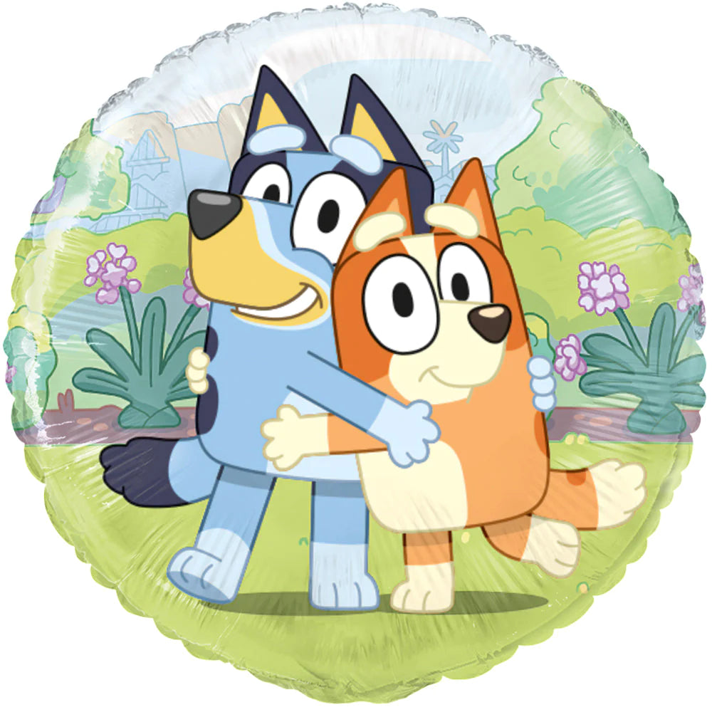 18" Round Bluey and Bingo Balloon
