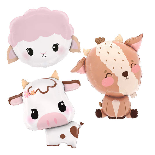 Baby Farm Animal Balloons