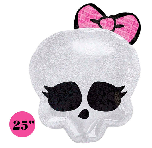 Monster High Skullette 25" Foil Balloon, Skullette Badge Balloon