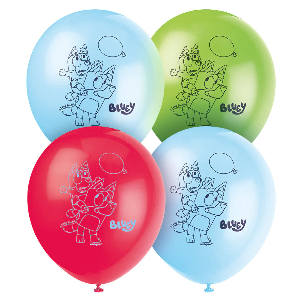 12" Latex Bluey and Bingo Balloon Pack